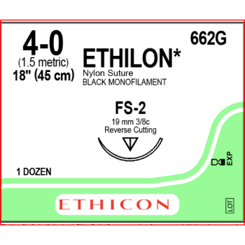Ethilon 4-0 19mm FS-2 45cm Suture