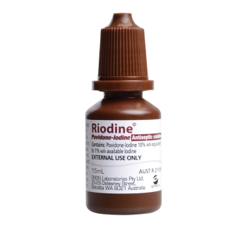 Riodine Povidone-Iodine Antiseptic Solution 10% 15ml