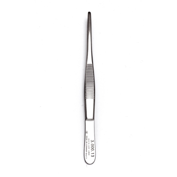 Dress Forcep 13cm Block End Blunt Delicate Klini