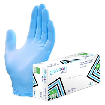 Reflex Nitrile Exam Glove Powder-Free - Small