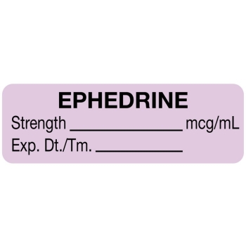 Labels ephedrine