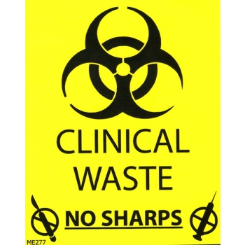 Biohazard Clinical Waste Stickers