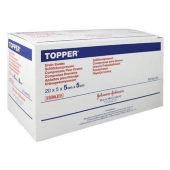 Topper Drain Sterile Swab 5cm x 5cm - Box/100