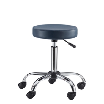 Surgeon Stool Standard Round Gas Lift - Navy Blue