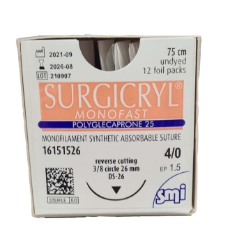 Surgicryl Monofast 4-0 26mm 75cm Undyed