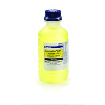 Chlorhexidine 0.05% cetrimide 0.5% 500ml yellow
