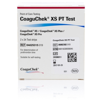 CoaguChek XS PT Test Strips - 2 x 24