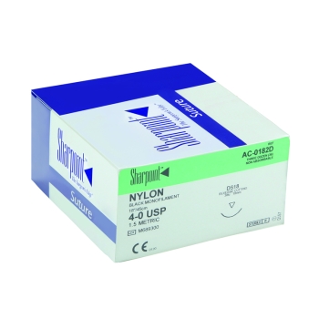 Sharpoint Nylon 3-0 24mm RC 75cm Suture /36