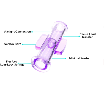 Connectors Luer Lock to Luer Lock Purple