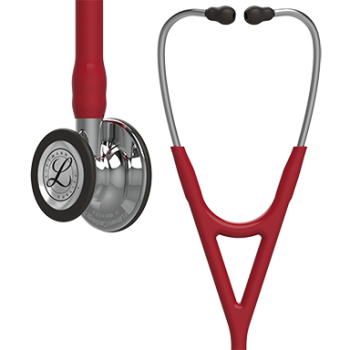 3M Littmann 6170 Cardiology IV Stethoscope - High-Polish Mirror Chestpiece; Burgundy Tube; Mirror Stem; Stainless Headset