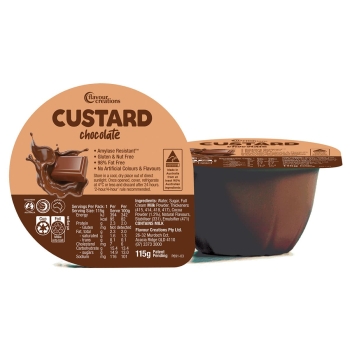 flavour creations chocolate custard 115g 36
