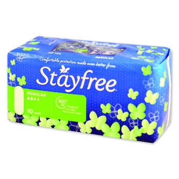 Stayfree 10 Regular No Wings