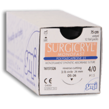 Surgicryl Monofast 5-0 12mm RC 45cm Violet