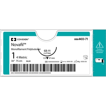 Novafil 4-0 C-13 19mm 45cm Blue Suture