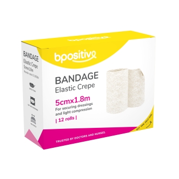 bpositive Bandage Elastic Crepe 5cm x 1.8m