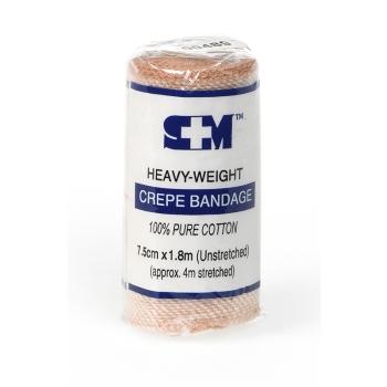 S+M Elastic Crepe Bandage Heavy 7.5cm x 1.8m