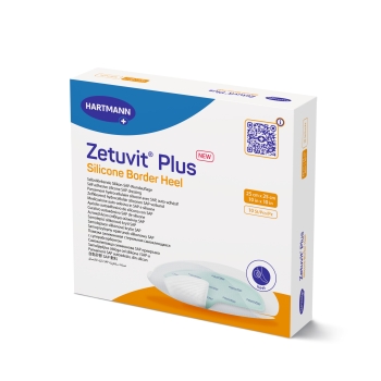 Zetuvit Plus Silicone Border Heel 25 x 25cm
