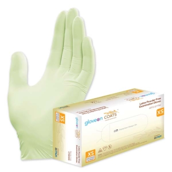 COATS Latex Exam Gloves Extra Small - Powder Free