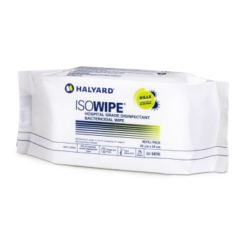 Halyard Isowipe Disinfectant Bactericidal Wipes - Refill