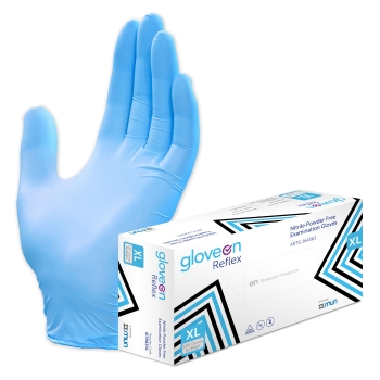 Reflex Nitrile Exam Glove Powder-Free - Extra Large