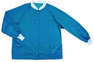 Jacket warm up blue small
