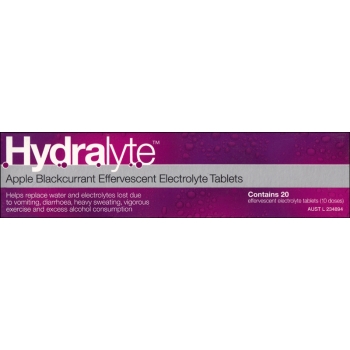 Hydralyte Electrolyte Effervescent Apple/Blackcurrant