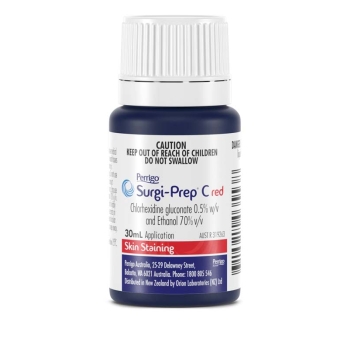 Surgi-Prep C+ RED 30ml Chlorhexidine 2% and Ethanol 70%