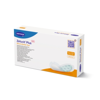 Zetuvit Plus Silicone Border Oval 12 x 23cm