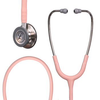 3M Littmann 5910 Classic III Stethoscope; Satin-finish with Champagne Rose Tubing And Stainless Steel Chestpiece