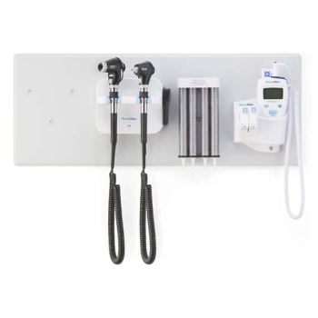 Welch Allyn 77716 Diagnostic Wall System - PanOptic Plus LED Ophthalmoscope; MacroView Plus LED Otoscope; iExaminer and SureTemp Thermometer