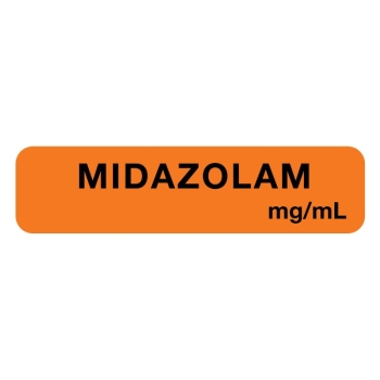Labels midazolam mg/ml
