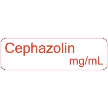 Labels cephazolin