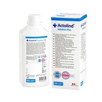 Actolind Solution Plus 0.1% Polyhex 500mL Bottle