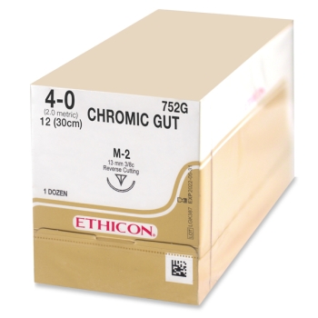 Chromic gut 4-0 M-II 13mm 30cm 1/4 circle