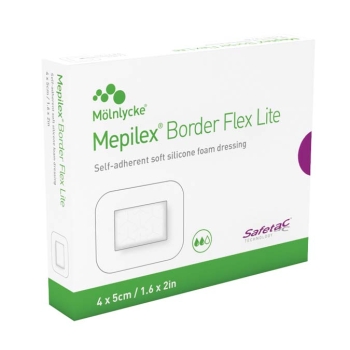 Mepilex Flex Lite 4 x 5cm with Border