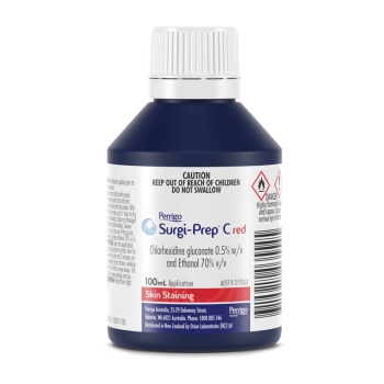 Surgi-Prep C RED 100ml Chlorhexidine 0.5% and Ethanol 70%