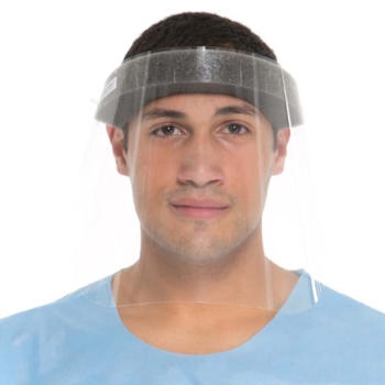 GUARDALL Face Shield Three-Quarter Length Visor Only