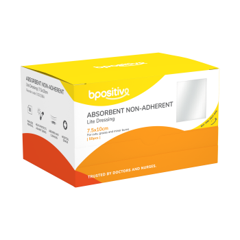 bpositive Lite Non Adhesive Absorbent Dressing 7.5 x 10cm