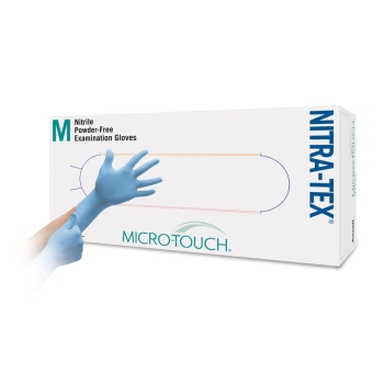 MICRO-TOUCH Nitra-Tex Gloves Size Medium