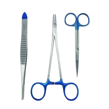 Instrument Pack Iris Scissor Gillies Forcep Mayo Hegar Needle Holder Sayco - Single Use Sterile