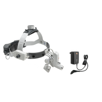 HEINE HR 2.5x 420mm Binocular Loupes with ML4 LED Headlight Kit with mPack UNPLUGGED