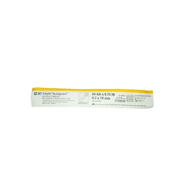 BD Insyte Autoguard IV Catheter 24g x 19mm Yellow