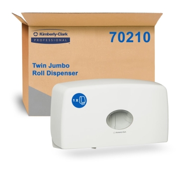 AQUARIUS Twin Dispenser for Jumbo Toilet Tissue KC5748 and KC5749