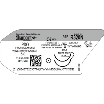 Sharpoint PDO 5-0 17mm TP 75cm RB-1 violet