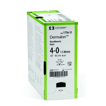 Dermalon 5-0 C-13 19mm 45cm suture