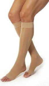 Jobst Ultra Sheer Knee High Compression Socks Open Toe Small