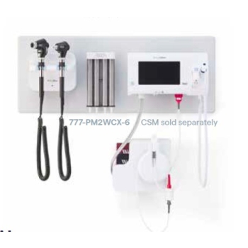 Welch Allyn 77716 Diagnostic Wall System - PanOptic Basic Ophthalmoscope; MacroView Basic Otoscope; Ear Specula Dispenser and CSM/SPOT 4400 Mount Only
