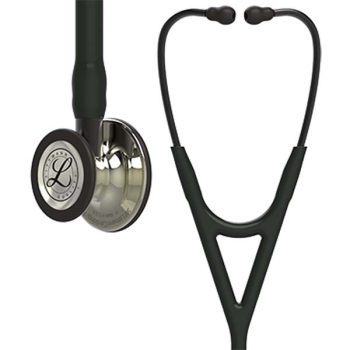 3M Littmann 6179 Cardiology IV Stethoscope - High-Polish Champagne Chestpiece; Black Tube; Smoke Stem and Headset