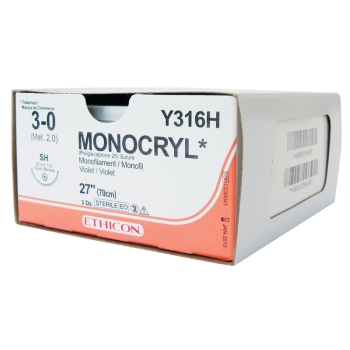 Monocryl 6-0 10.5mm P-1 45cm Suture