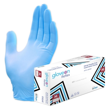Reflex Nitrile Exam Glove Powder-Free - Medium